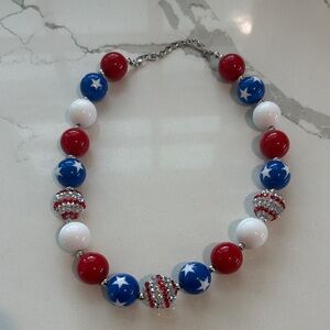 Patriotic Beaded Necklace